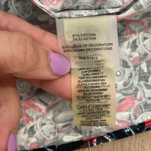 Robert Graham Exclusive Ferrari Car Black and Red Button Down Long Sleeve - XS - Picture 7 of 13